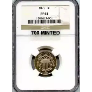 Nickel Five Cent Pieces-Shield 1866-1883 (3)