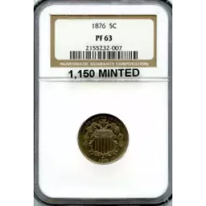 Nickel Five Cent Pieces-Shield 1866-1883 (3)