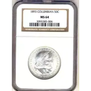 Classic Commemorative Silver--- World's Columbian Exposition Half Dollar 1892 - 1893 -Silver- 0.5 Dollar (3)