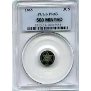 Silver Three Cent Pieces Trimes-1851-1873 (3)