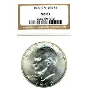 Dollars---Eisenhower 1971-1978 Copper-Nickel- 1 Dollar (3)