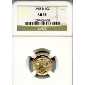 Dimes---Winged Liberty Head or Mercury 1916-1945 -Silver- 1 Dime (3)