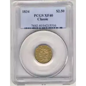 Quarter Eagles---Classic Head, 1834-1839 -Gold- 2.5 Dollar (3)