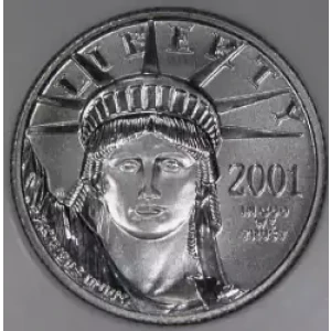 Platinum Bullion-Platinum Eagles--$10 Platinum Eagle 1/10 oz -Platinum- 10 Dollar (3)