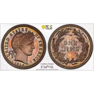 Dimes---Barber or Liberty Head 1892-1916 -Silver- 1 Dime (3)