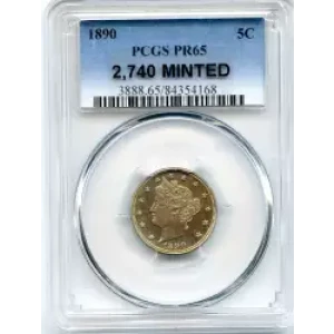 Nickel Five Cent Pieces-Liberty Head 1883-1913 (3)