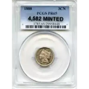 Nickel Three Cent Pieces 1865-1889 (3)