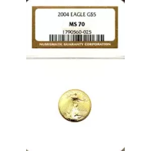 Gold Bullion-Gold Eagles--$5 Gold Eagle 1/10 oz -Gold- 5 Dollar (3)