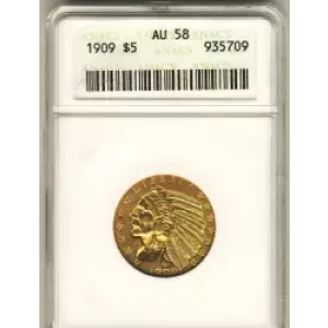 Half Eagles---Indian Head 1908-1929 -Gold- 5 Dollar (3)