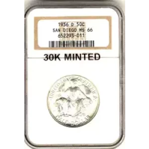 Classic Commemorative Silver--- California Pacific International Exposition 1935-1936-Silver- 0.5 Dollar (3)