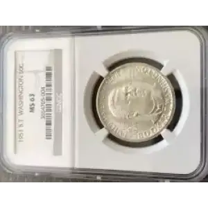 Classic Commemorative Silver--- Booker T. Washington Memorial 1946-1951-Silver- 0.5 Dollar (3)