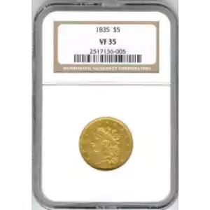 Half Eagles---Classic Head, 1834-1838 -Gold- 5 Dollar (3)