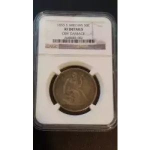 Half Dollars---Liberty Seated 1839-1891 -Silver- 0.5 Dollar (3)