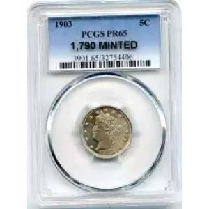 Nickel Five Cent Pieces-Liberty Head 1883-1913 (3)