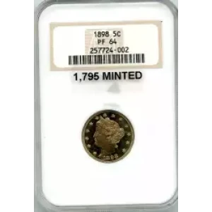 Nickel Five Cent Pieces-Liberty Head 1883-1913 (3)