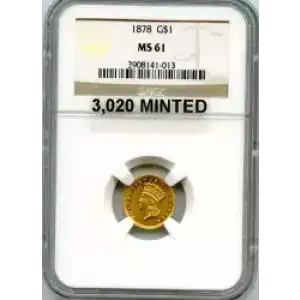 Gold Dollars---Indian Princess Head, Large Head 1856-1889 -Gold- 1 Dollar (3)