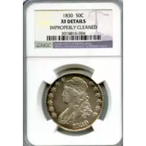 Half Dollars---Capped Bust, Reeded Edge 1836-1839 -Silver- 0.5 Dollar (3)