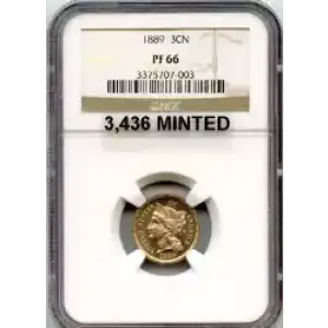 Nickel Three Cent Pieces 1865-1889 (3)