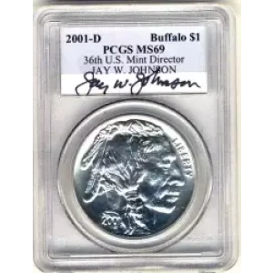 Modern Commemoratives --- American Buffalo Commemorative 2001-Silver- 1 Dollar (3)