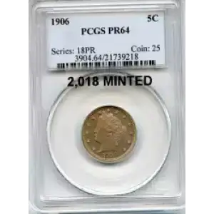 Nickel Five Cent Pieces-Liberty Head 1883-1913 (3)