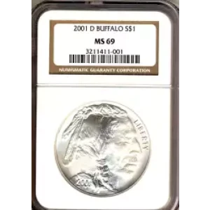 Modern Commemoratives --- American Buffalo Commemorative 2001-Silver- 1 Dollar (3)