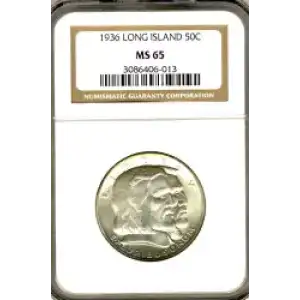 Classic Commemorative Silver--- Long Island Tercentenary 1936 -Silver- 0.5 Dollar (3)