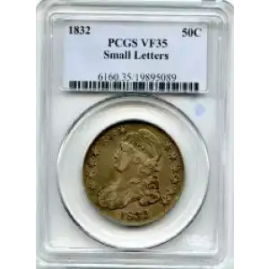 Half Dollars---Capped Bust, Reeded Edge 1836-1839 -Silver- 0.5 Dollar (3)