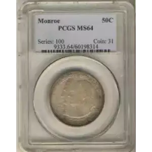 Classic Commemorative Silver--- Monroe Doctrine Centennial 1923 -Silver- 0.5 Dollar (3)