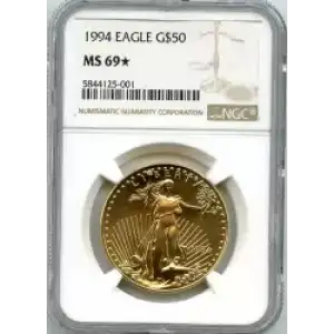 Gold Bullion-Gold Eagles--$50 Gold Eagle 1 oz -Gold- 50 Dollar (3)