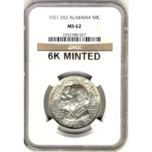 Classic Commemorative Silver--- Alabama Centennial 1921 -Silver- 0.5 Dollar (3)