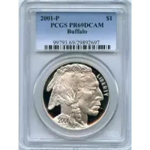 Modern Commemoratives --- American Buffalo Commemorative 2001-Silver- 1 Dollar (3)