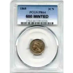 Nickel Three Cent Pieces 1865-1889 (3)