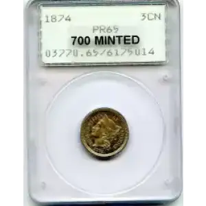 Nickel Three Cent Pieces 1865-1889 (3)