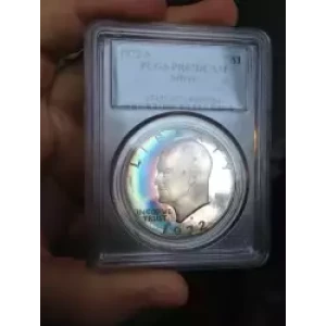 Dollars---Eisenhower 1971-1978 Copper-Nickel- 1 Dollar (3)