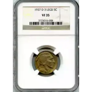 Nickel Five Cent Pieces-Indian Head or Buffalo (3)