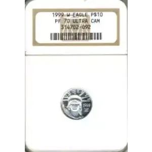 Platinum Bullion-Platinum Eagles--$10 Platinum Eagle 1/10 oz -Platinum- 10 Dollar (3)