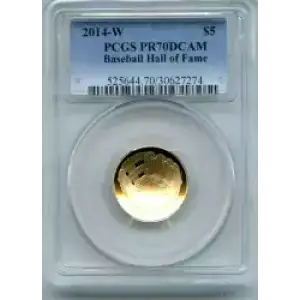 Modern Commemoratives --- National Baseball Hall of Fame 2014 -Gold- 5 Dollar (3)