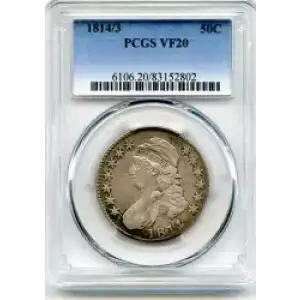 Half Dollars---Capped Bust, Reeded Edge 1836-1839 -Silver- 0.5 Dollar (3)