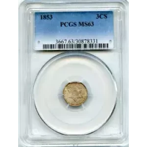 Silver Three Cent Pieces Trimes-1851-1873 (3)