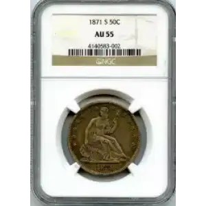 Half Dollars---Liberty Seated 1839-1891 -Silver- 0.5 Dollar (3)