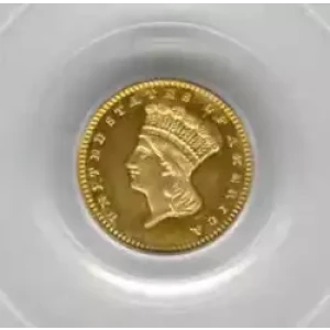 Gold Dollars---Indian Princess Head, Large Head 1856-1889 -Gold- 1 Dollar (3)