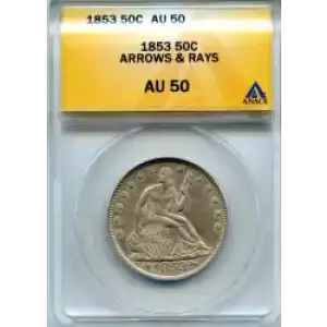 Half Dollars---Liberty Seated 1839-1891 -Silver- 0.5 Dollar (3)