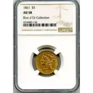 Half Eagles---Liberty Head 1839-1908 -Gold- 5 Dollar (3)