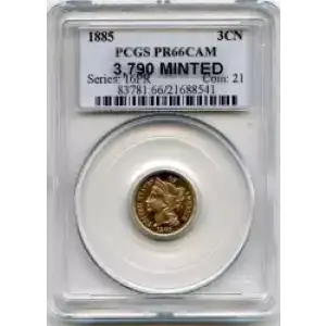 Nickel Three Cent Pieces 1865-1889 (3)