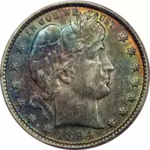 Quarter Dollars---Barber or Liberty Head (3)