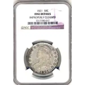 Half Dollars---Capped Bust, Reeded Edge 1836-1839 -Silver- 0.5 Dollar (3)