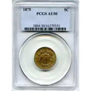 Nickel Five Cent Pieces-Shield 1866-1883 (3)