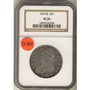 Half Dollars---Capped Bust, Reeded Edge 1836-1839 -Silver- 0.5 Dollar (3)