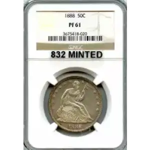 Half Dollars---Liberty Seated 1839-1891 -Silver- 0.5 Dollar (3)