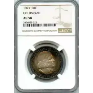 Classic Commemorative Silver--- World's Columbian Exposition Half Dollar 1892 - 1893 -Silver- 0.5 Dollar (3)